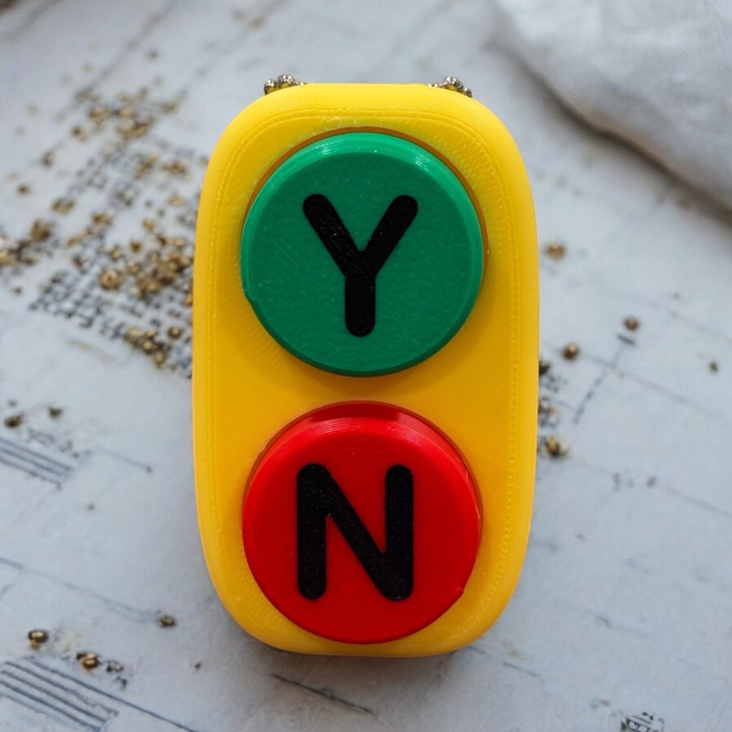 Yes/No Keychain Decision Maker Fidget Clicker
