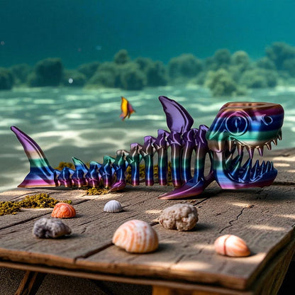 Skelly Shelly the Skeleton Shark Figurines