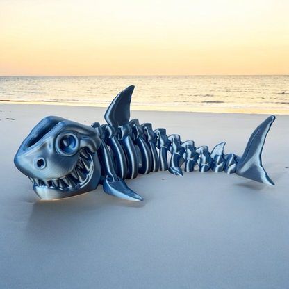 Skelly Shelly the Skeleton Shark Figurines