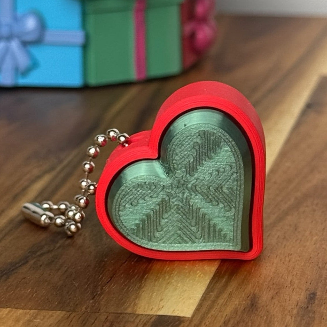 Heart Keychain Fidget Clicker