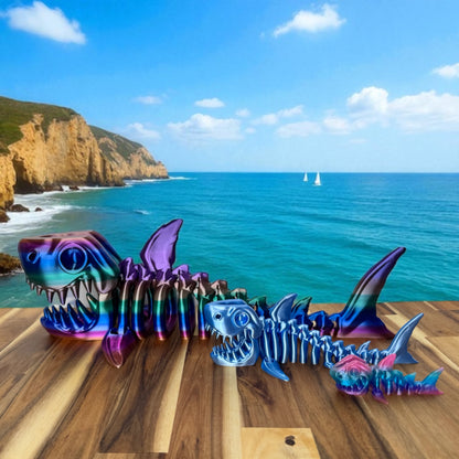 Skelly Shelly the Skeleton Shark Figurines