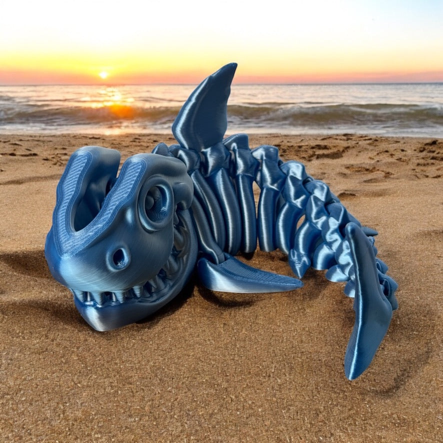 Skelly Shelly the Skeleton Shark Figurines