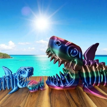 Skelly Shelly the Skeleton Shark Figurines