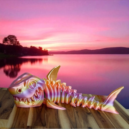 Skelly Shelly the Skeleton Shark Figurines