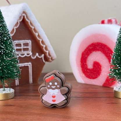 Gingerbread Clicker/Fidget Keychain