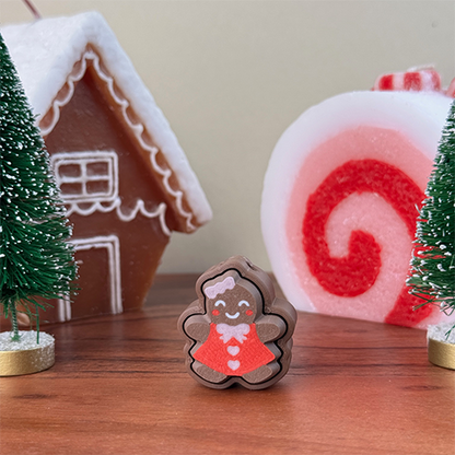 Gingerbread Clicker/Fidget Keychain