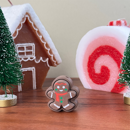 Gingerbread Clicker/Fidget Keychain