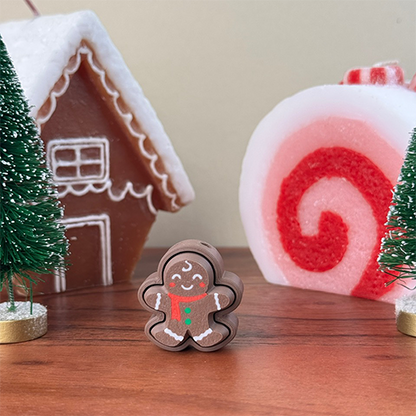 Gingerbread Clicker/Fidget Keychain