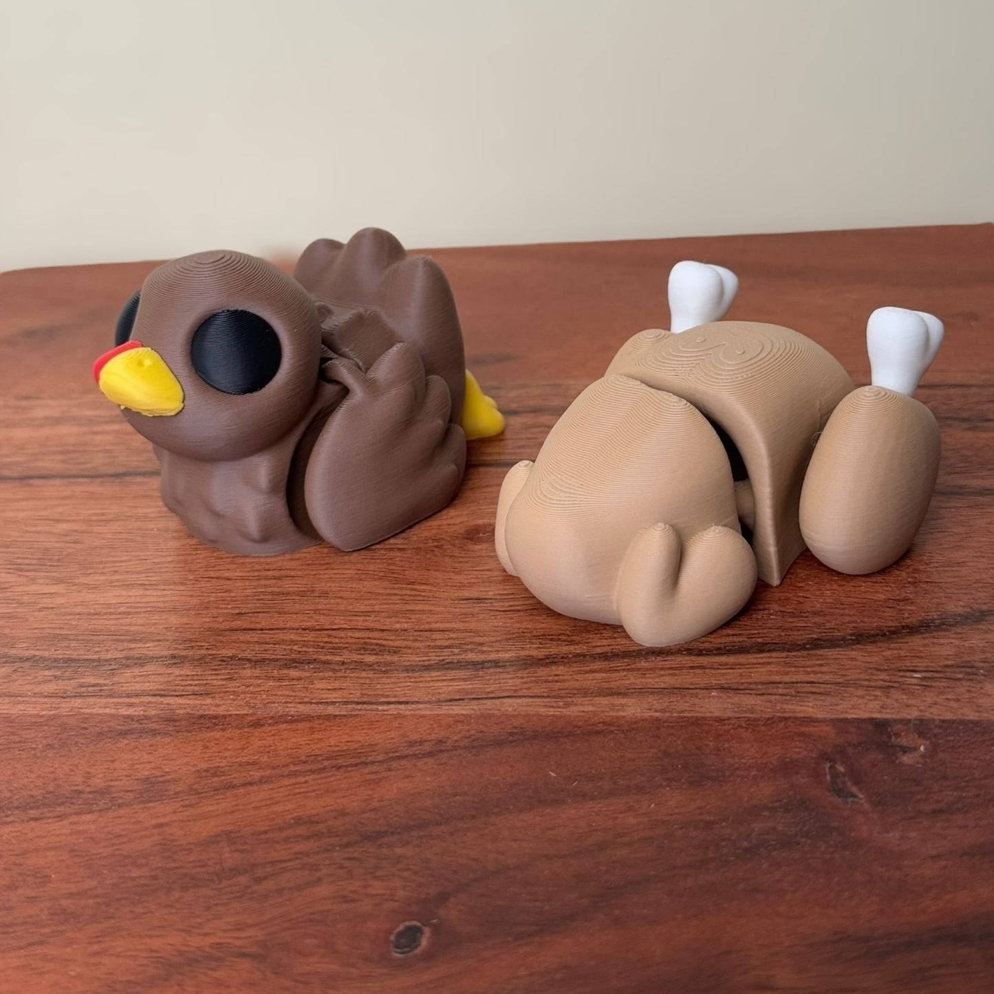 Turkey in Roasting Pan Articulating Cute Characters