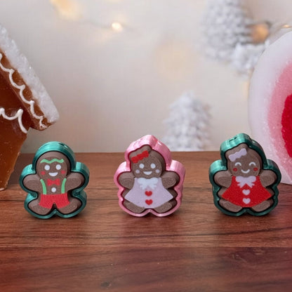 Gingerbread Clicker/Fidget Keychain