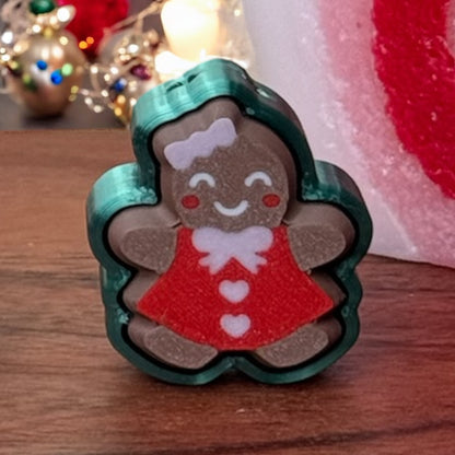 Gingerbread Clicker/Fidget Keychain