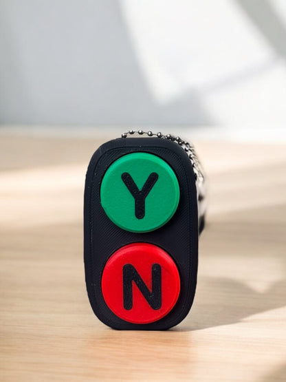 Yes/No Keychain Decision Maker Fidget Clicker