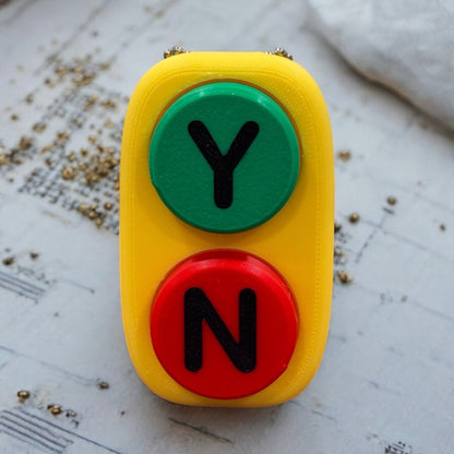 Yes/No Keychain Decision Maker Fidget Clicker