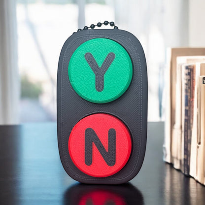 Yes/No Keychain Decision Maker Fidget Clicker