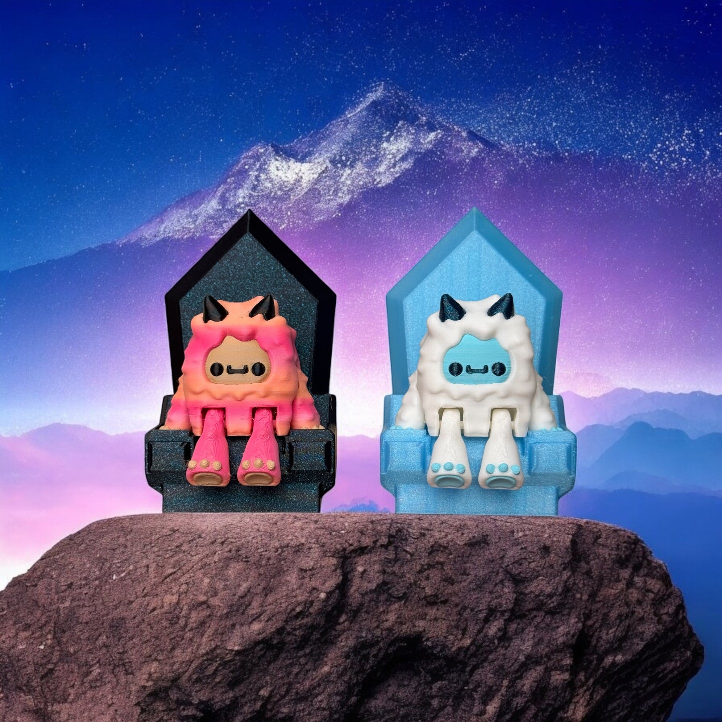 The Yeti and Kitty Thrones: Seats for your Yetis and Purr Pals