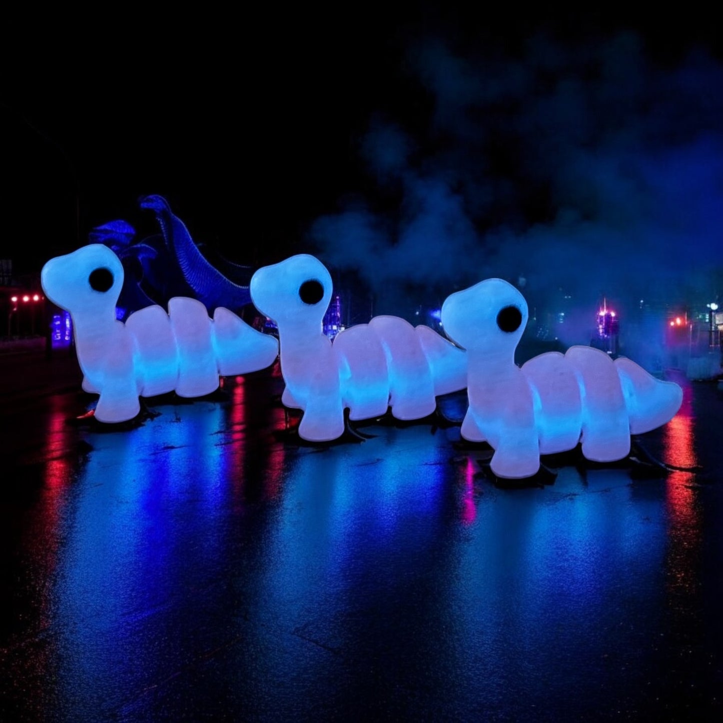 Glow Bros Glow in the Dark Tiny Dino Figurines for Desk Decor