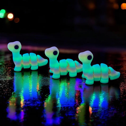 Glow Bros Glow in the Dark Tiny Dino Figurines for Desk Decor