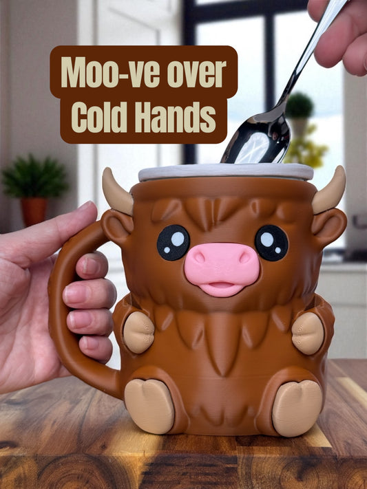 Pint Pals Highland Cow and Other Cute Ice Cream Pint Holders