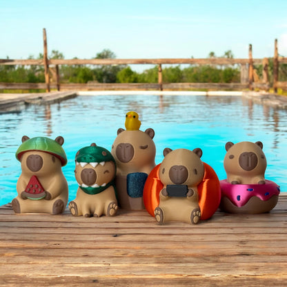 The Capy Crew Adorably Chill Capybara Figurines
