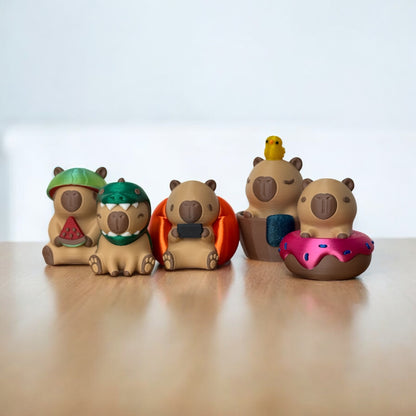 The Capy Crew Adorably Chill Capybara Figurines