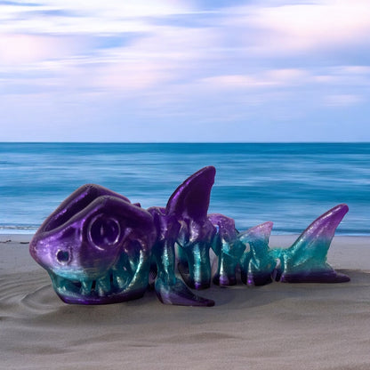 Skelly Shelly the Skeleton Shark Figurines