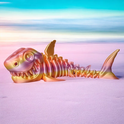 Skelly Shelly the Skeleton Shark Figurines