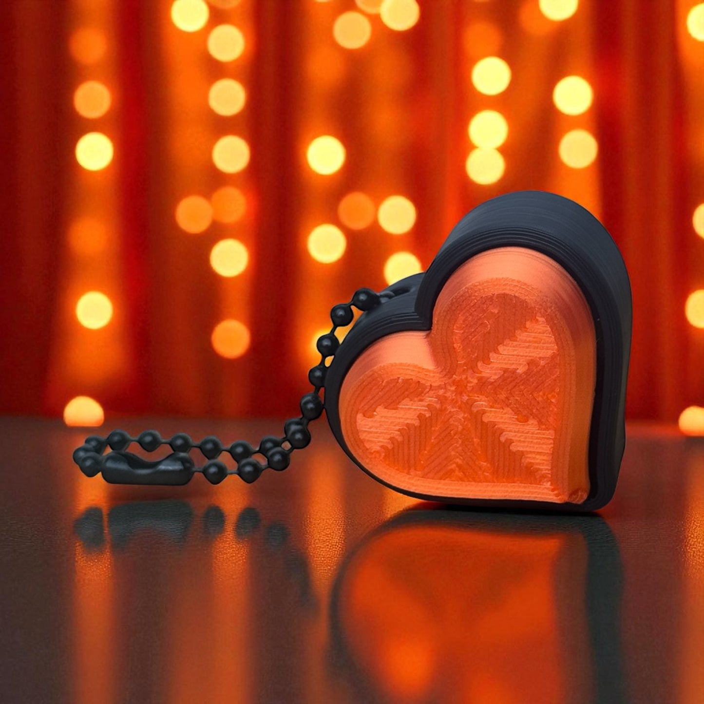 Heart Keychain Fidget Clicker