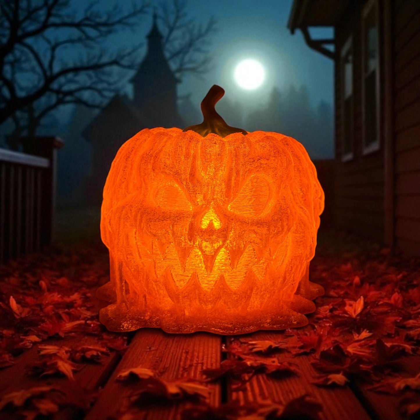 Jack Grinfire The Laughing Flame Glow or Treat Container