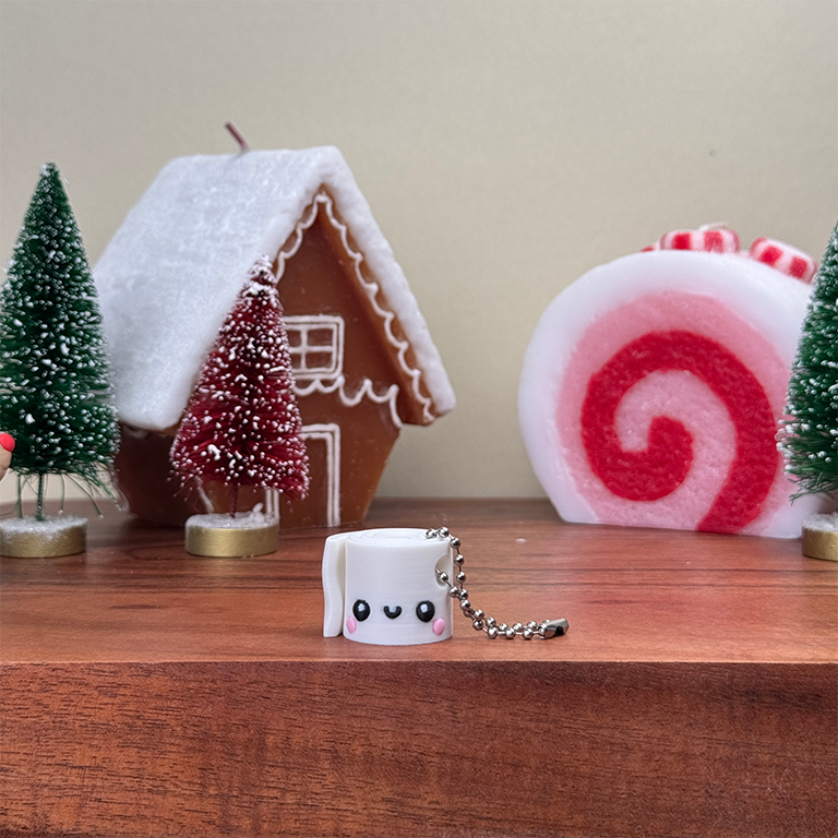 Toilet Paper Keychain