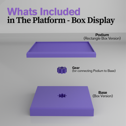 The Platform – Box Display Stand Compatible with Boxed Funko Pop Figures